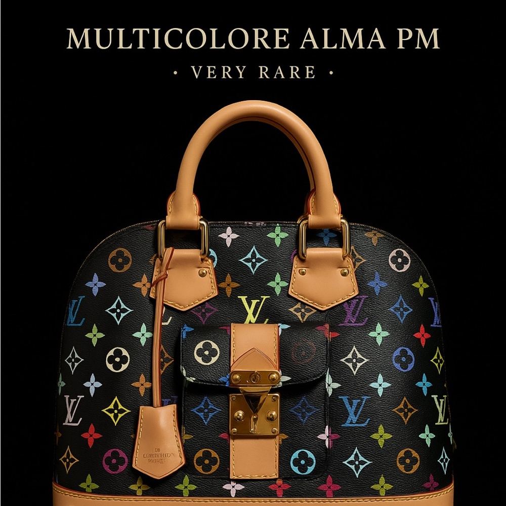 Louis Vuitton Multicolore Alma PM Satchel. Collector’s Item
